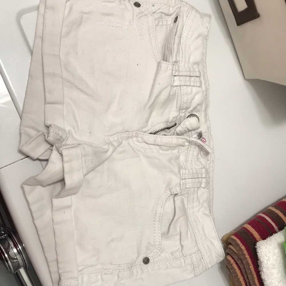 White girls shorts